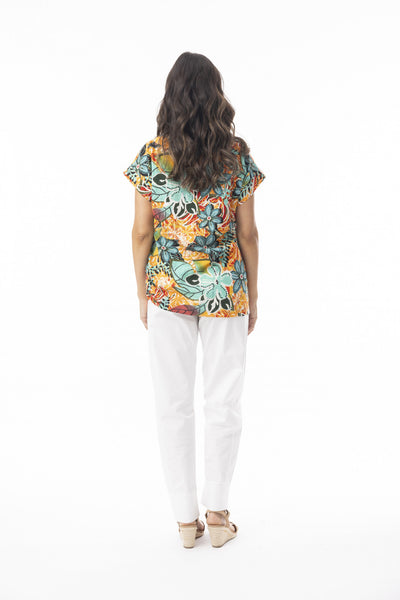 Orientique Guaratiba Rolled Neckline Top 62757