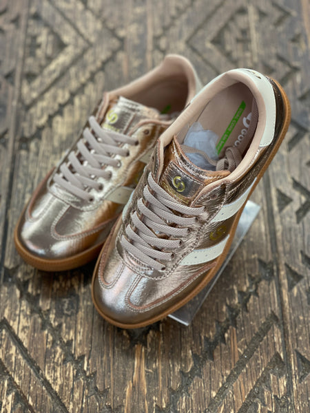 Goodsole Parallel Rose Gold/Ivory Metallic Sneaker