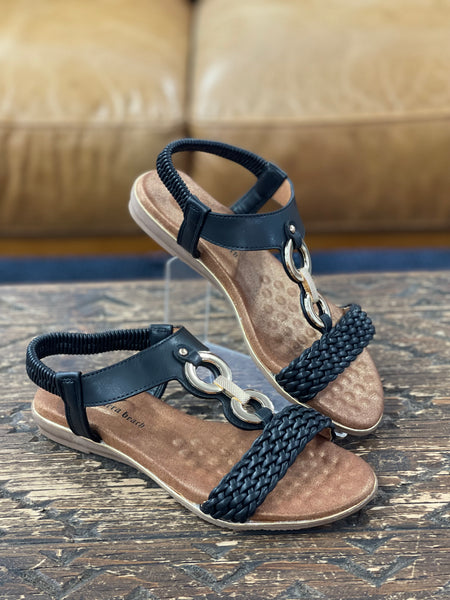 Kirra Beach Jackie Black Sandal