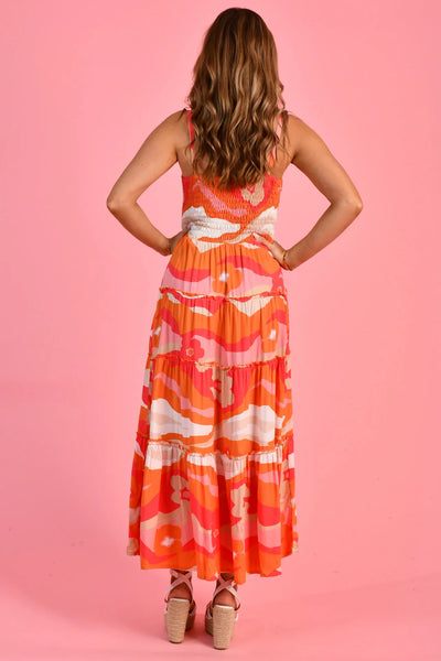 Go Girl Traveller Maxi Dress Summer Sunrise VGLD267