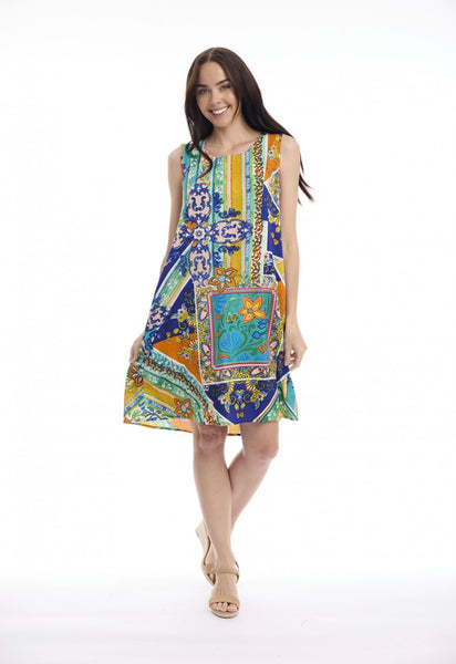 Orientique Saint Roch Panel Sleeveless Dress 40332