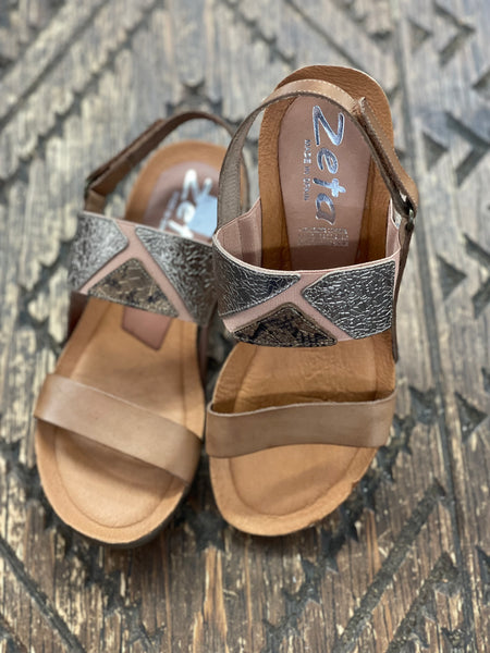 Zeta Rallar Avellana/Cava/Bruciato Sandal