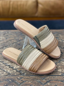 Hush Puppies Paradise Weave Sage Slide