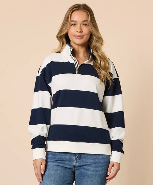 Threadz Varsity Stripe Sweatshirt 48894