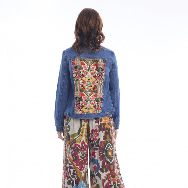 Escape Light Print Denim Jacket 23155