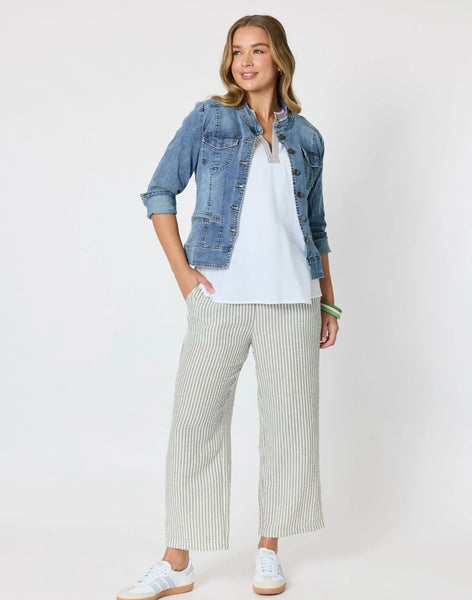 Threadz Urban Stripe Olive Pant 49602