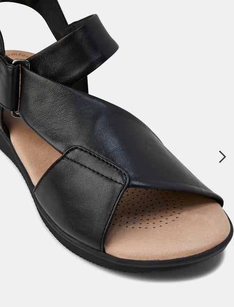 Hush Puppies Nizki Black Sandal