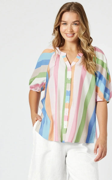 Threadz Lucy Stripe Top 48353