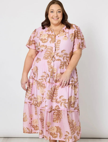 Gordon Smith Haiti Pink/Natural Dress 48336