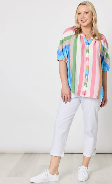 Threadz Lucy Stripe Top 48353
