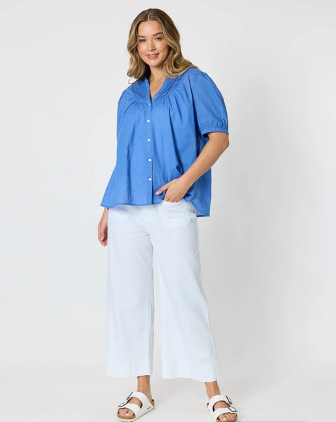 Threadz Acacia Cotton Azure Top 49962