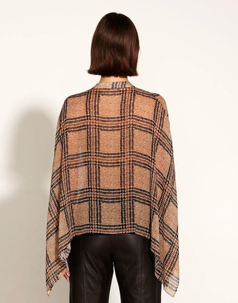FATE+BECKER Something Beautiful Oversized Flowy Check Blouse 17004TWFA