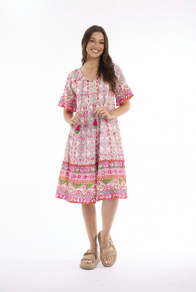 Escape Maalti Pink Layered Dress 40368