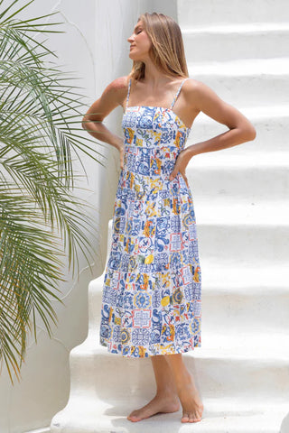 Go Girl Ellie MIDI Dress Moroccan VGLD700
