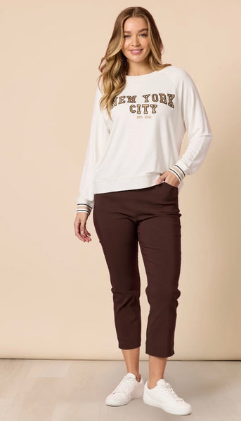 Threadz Zara Stretch Pant Coffee 6030