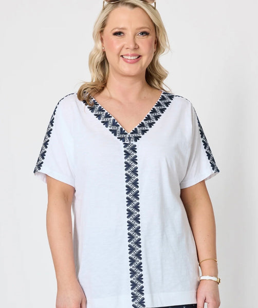Gordon Smith Chevron Navy Tee 49456