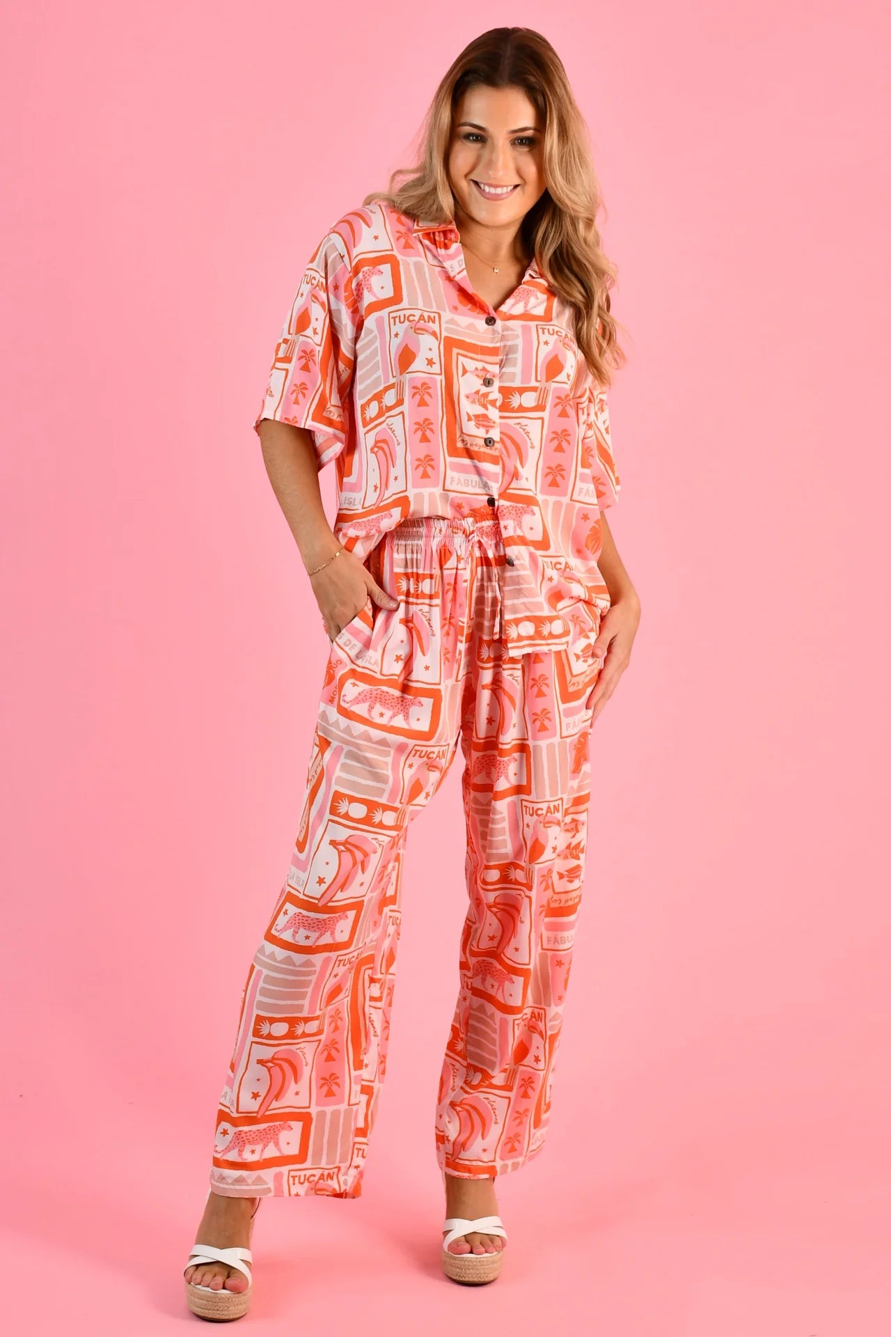 Go Girl Yacht Long Pants Toucan Tango Pink VGLP006