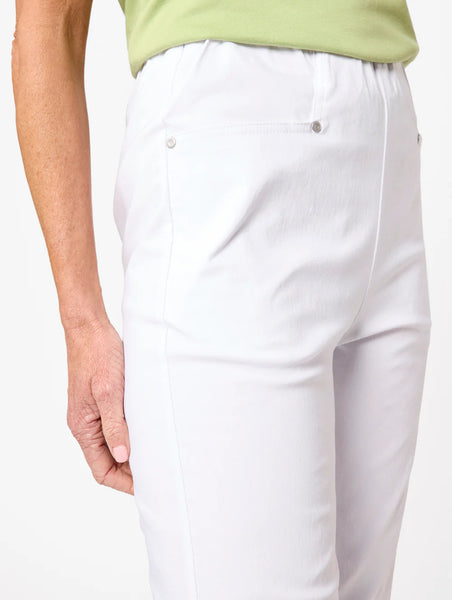 Black Pepper Liberty 3/4 Pant White BA4400