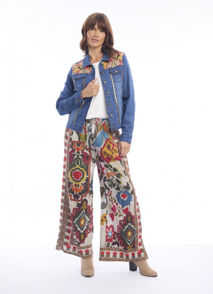Escape Light Print Denim Jacket 23155