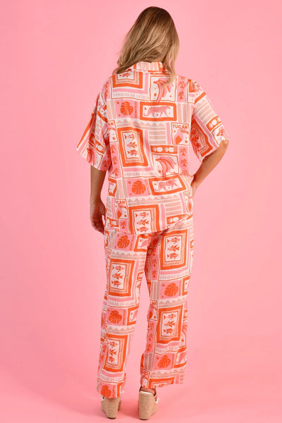 Go Girl Yacht Long Pants Toucan Tango Pink VGLP006