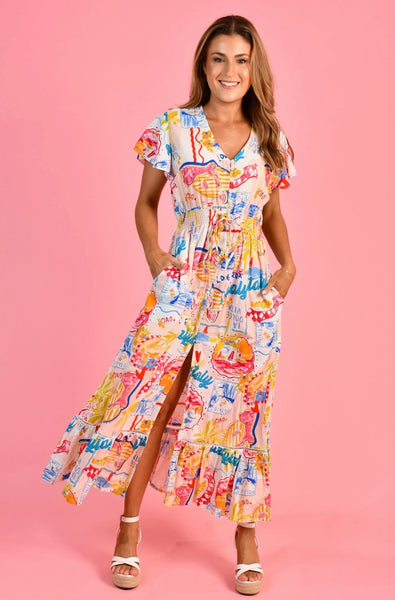 Go Girl Gigi Maxi La Dolce Vita White Dress VGLD239