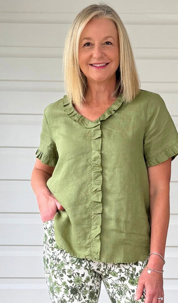 Gordon Smith Tiffany Shirt Basil 41077