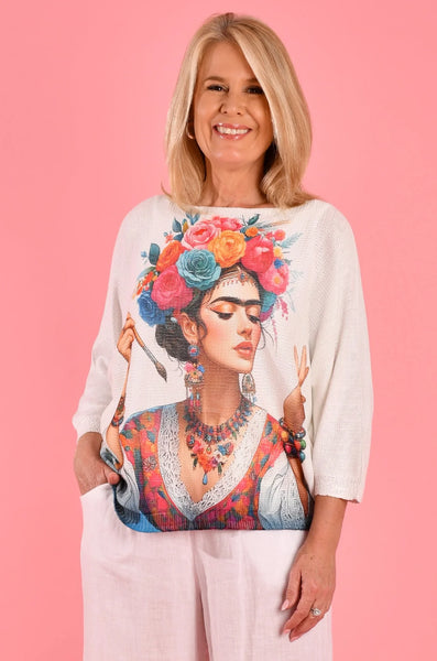 La Sofia Knit Top Artist Frida VLST050