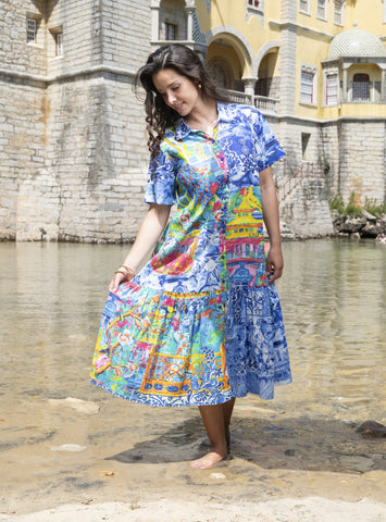 Orientique Okayama Patch Collar Dress 40190