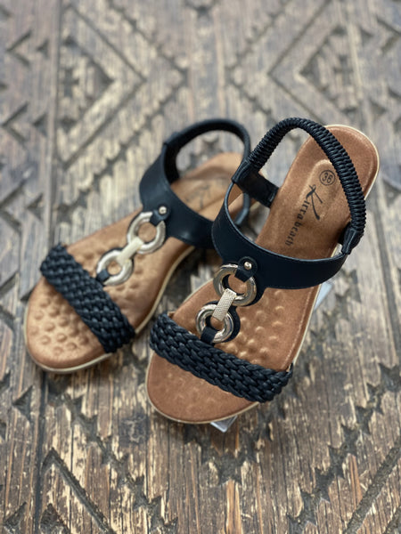Kirra Beach Jackie Black Sandal