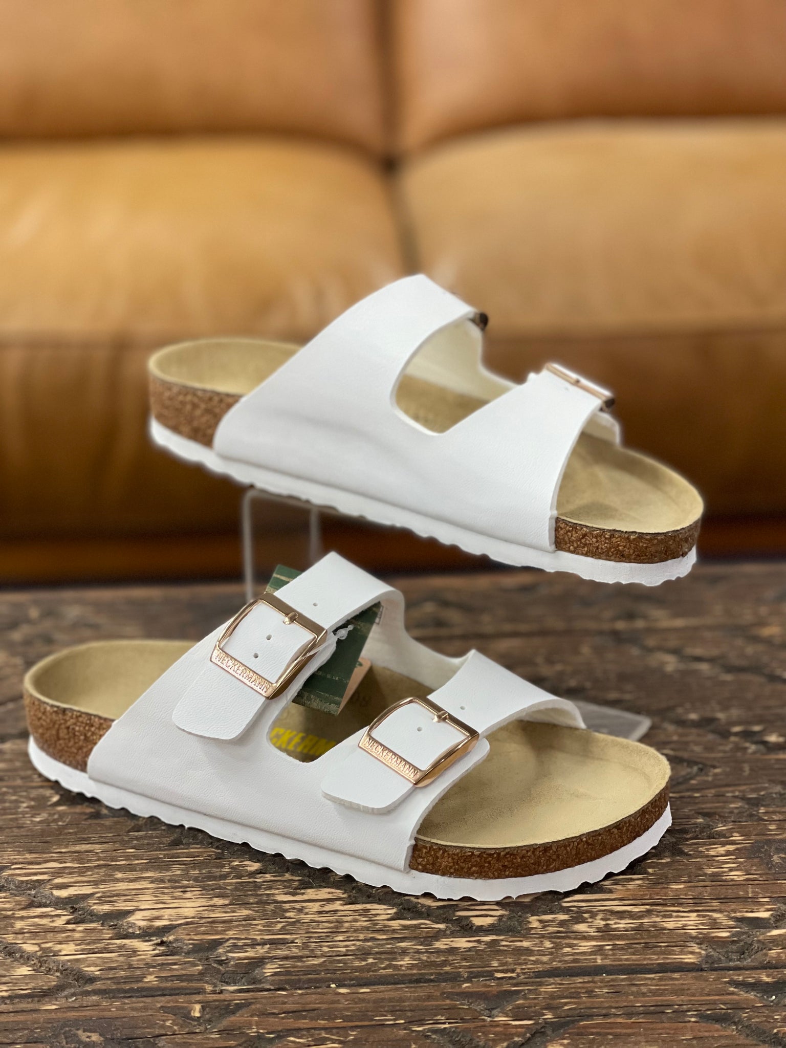 Neckerman Double Bar White Slide N2618