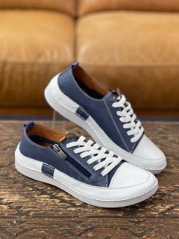 Soft Tread Brooke Navy/White Sneaker