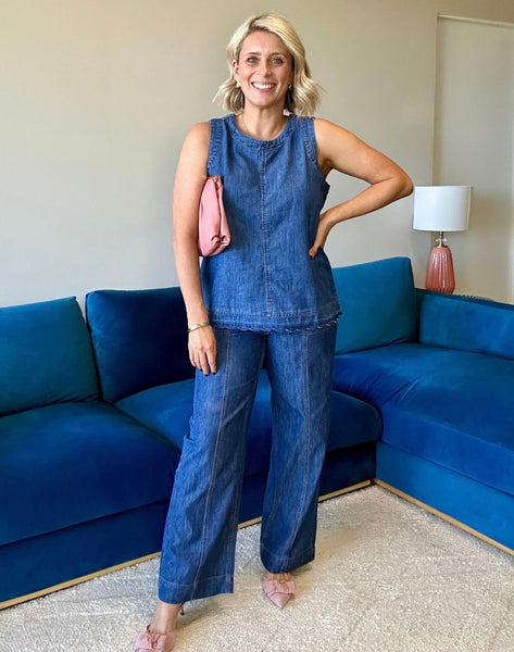 Threadz Charli Denim Top 47674