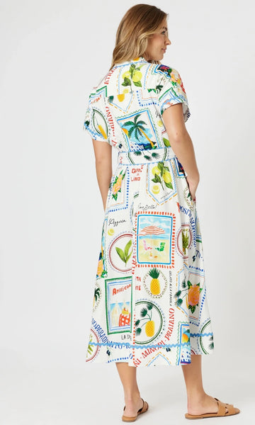 Threadz Amalfi Midi Dress Multi 48320