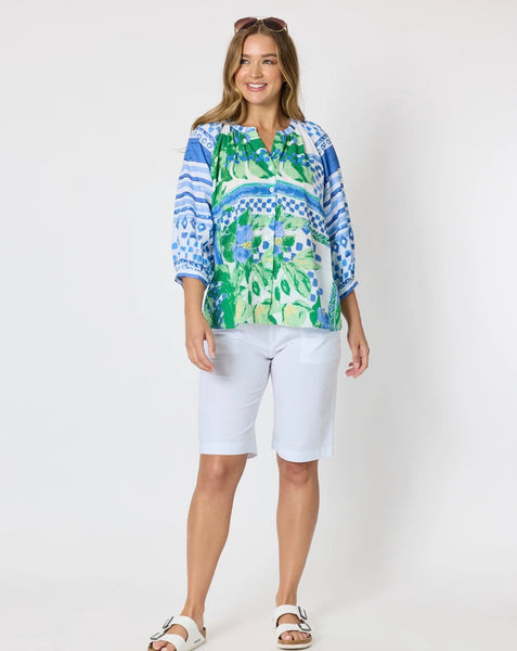 Threadz Limoncello Print Top 50198