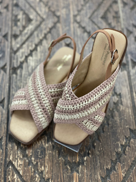 Hush Puppies Invest Blush/Natural Sandal