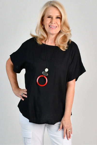 Bodacious Nora Top Black VBLT399