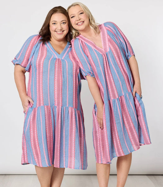 Threadz Bloom Stripe Dress 48389