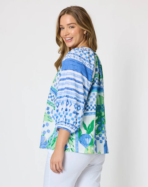 Threadz Limoncello Print Top 50198