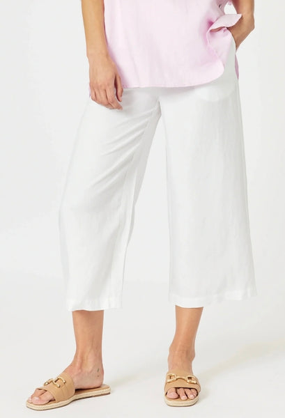 Gordon Smith Lino Wide Leg White Pant 47775
