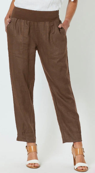 Gordon Smith Ribbed Waist Koko Linen Pant 19393