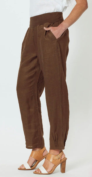 Gordon Smith Ribbed Waist Koko Linen Pant 19393