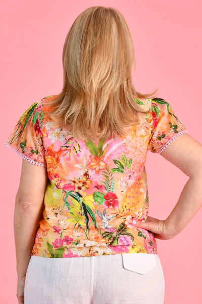 Pure Cotton Co St.Kitts Top Blushing Petals VPCT900