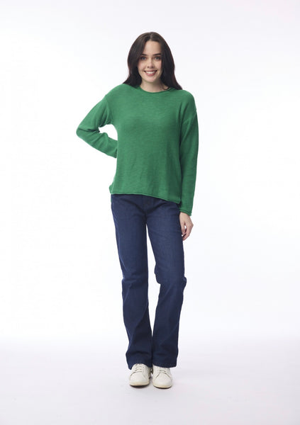 Orientique Knit Green Top 1327