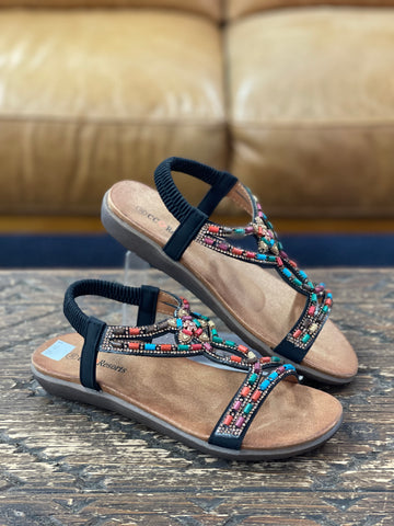 CC Resorts Ussery Black Multi Sandal