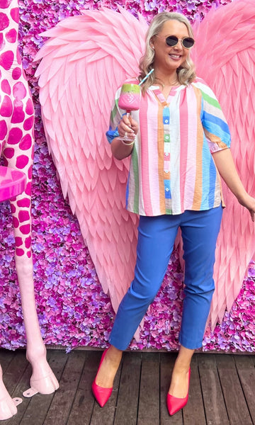 Threadz Lucy Stripe Top 48353