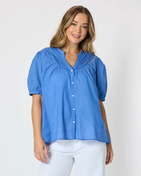 Threadz Acacia Cotton Azure Top 49962