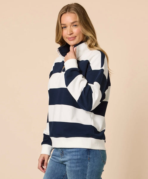 Threadz Varsity Stripe Sweatshirt 48894