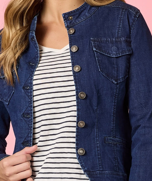 Threadz Maggie Dark Denim Jacket 44017