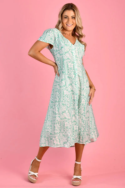 Jar of Hearts Ibiza Aloha Mint Dress VJHD290