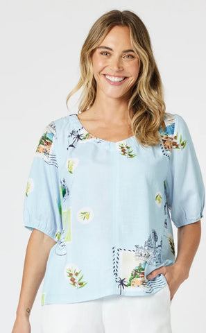 Gordon Smith Destination Top Pale Blue 48272